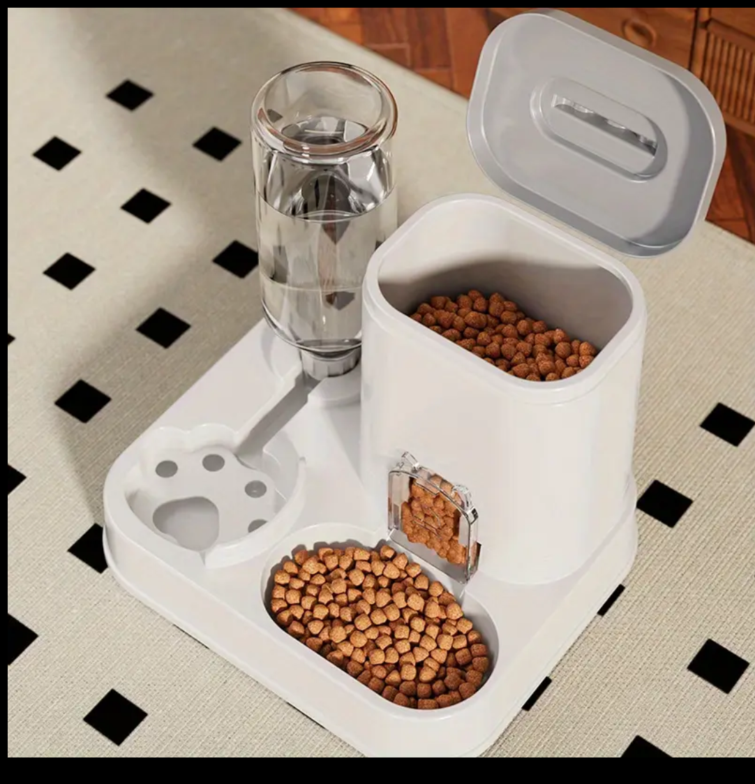 Automatic Pet Food & Water Dispenser – Large Capacity for Cats & Dogs