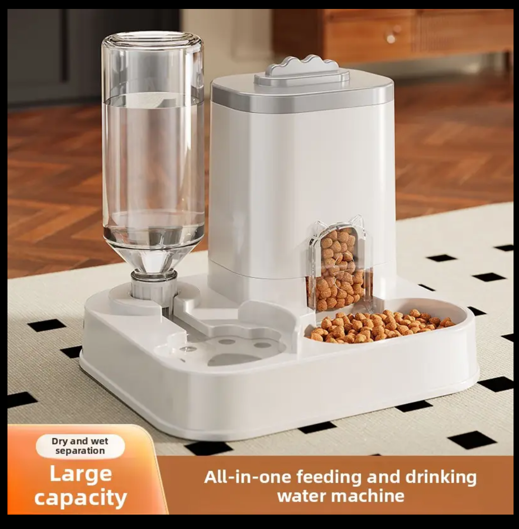Automatic Pet Food & Water Dispenser – Large Capacity for Cats & Dogs