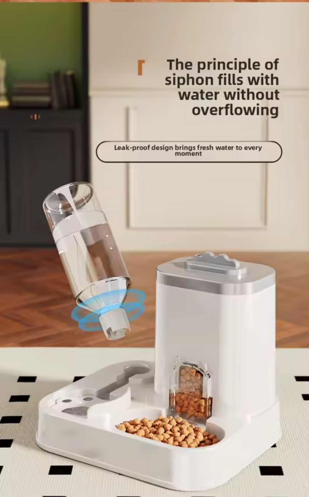 Automatic Pet Food & Water Dispenser – Large Capacity for Cats & Dogs