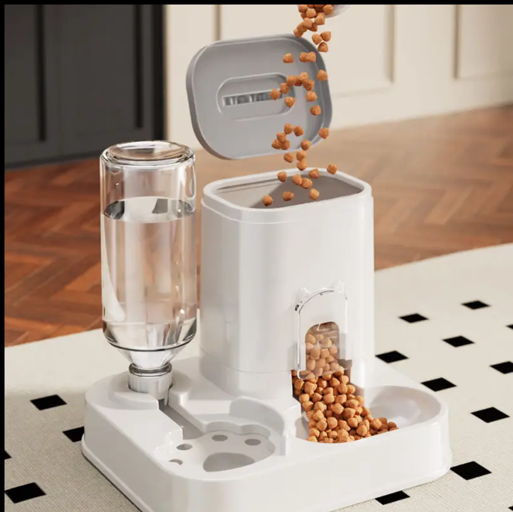Automatic Pet Food & Water Dispenser – Large Capacity for Cats & Dogs