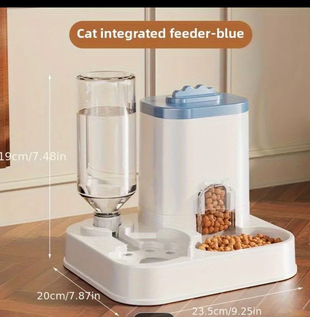 Automatic Pet Food & Water Dispenser – Large Capacity for Cats & Dogs